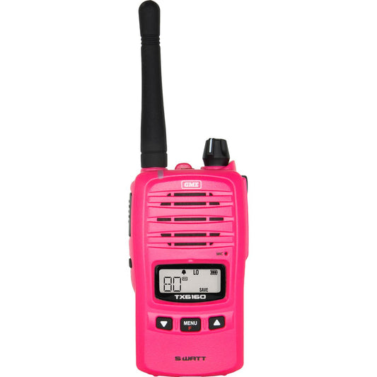 GME 5/1W IP67 UHF CB Handheld Radio McGrath Foundation Pink
