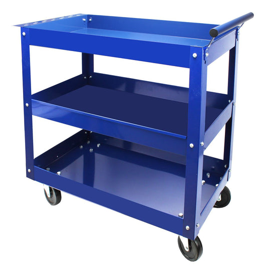 Mechpro 3 Tier Shelf Service Cart w/Tool Holder MPBSC3-1