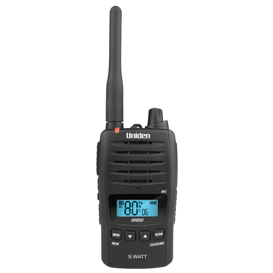 Uniden 5 Watt UHF Waterproof CB Handheld Radio UH850