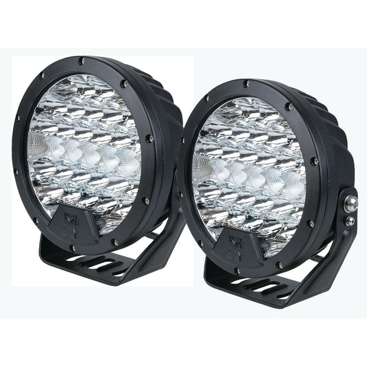 Maxi Trac 4x4 LED Driving Light Kit Waterproof 180mm 13777 Lumens w/ Wiring Harness