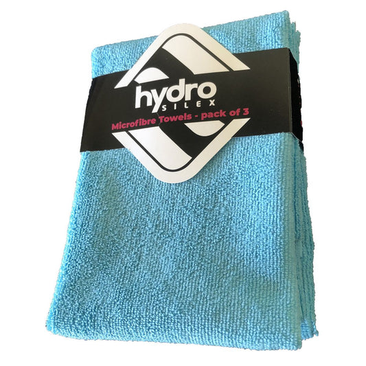 Hydrosilex Microfibre Towels 40x40cm 3pk