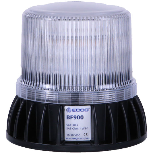Ecco LED Tricolour Beacon Red/Green/Blue, Clear Lens, Class 1, Multivolt, Ip67 And Ip69K, Cispr25 BF900-03
