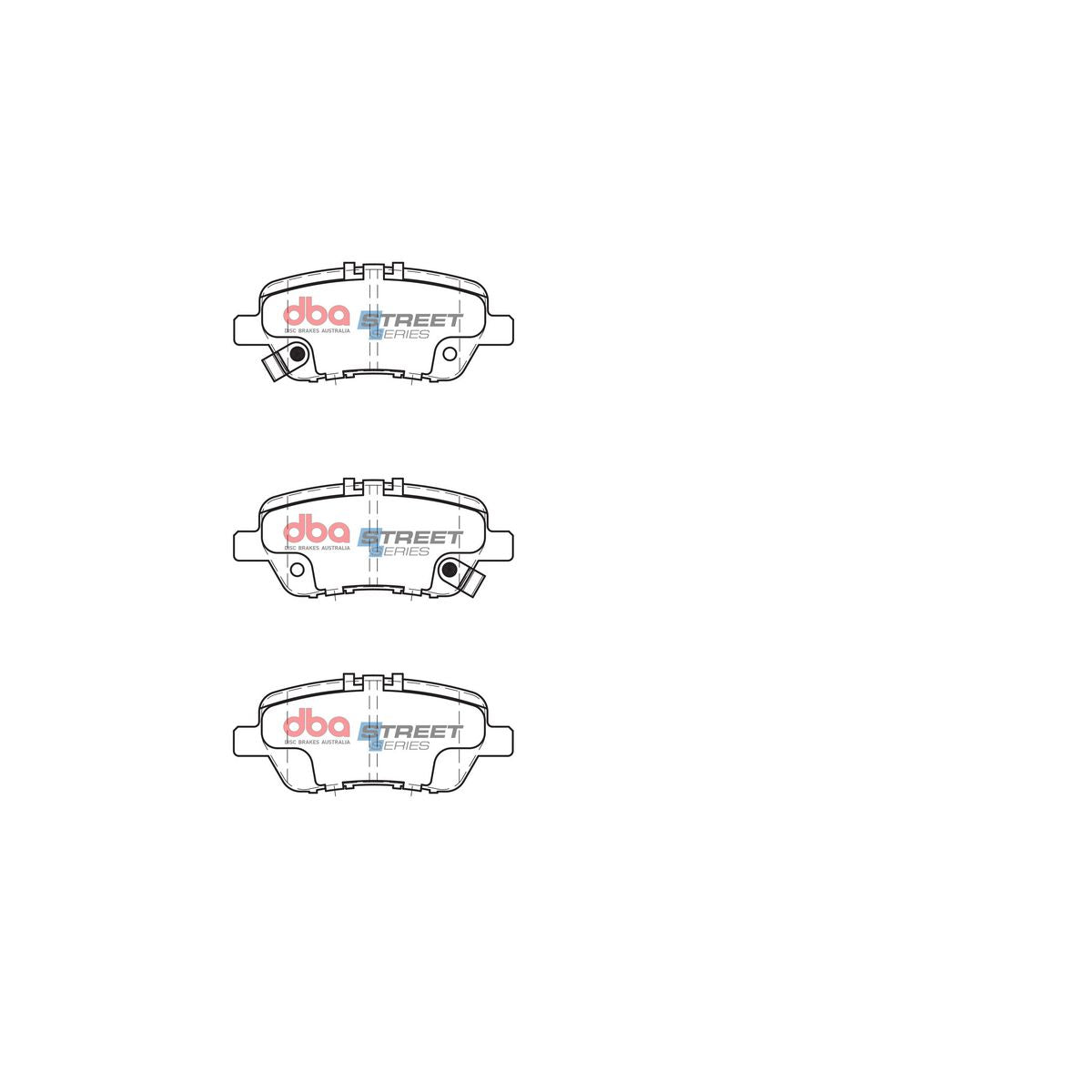 DBA Street Series Brake Pad Set Rear DB1847SS