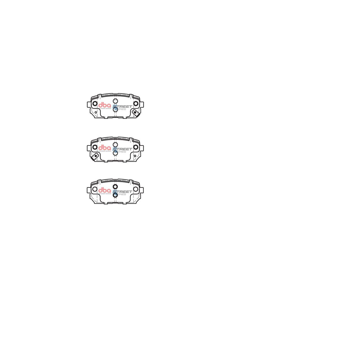 DBA Street Series Brake Pad Set Rear DB2175SS