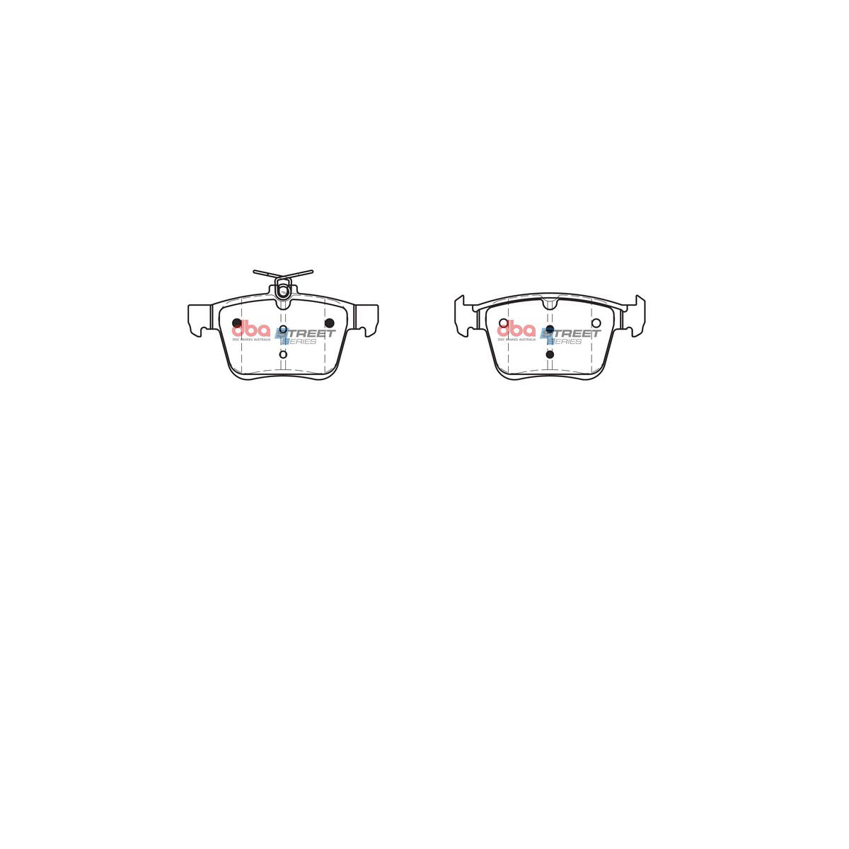 DBA Street Series Brake Pad Set Rear DB2384SS