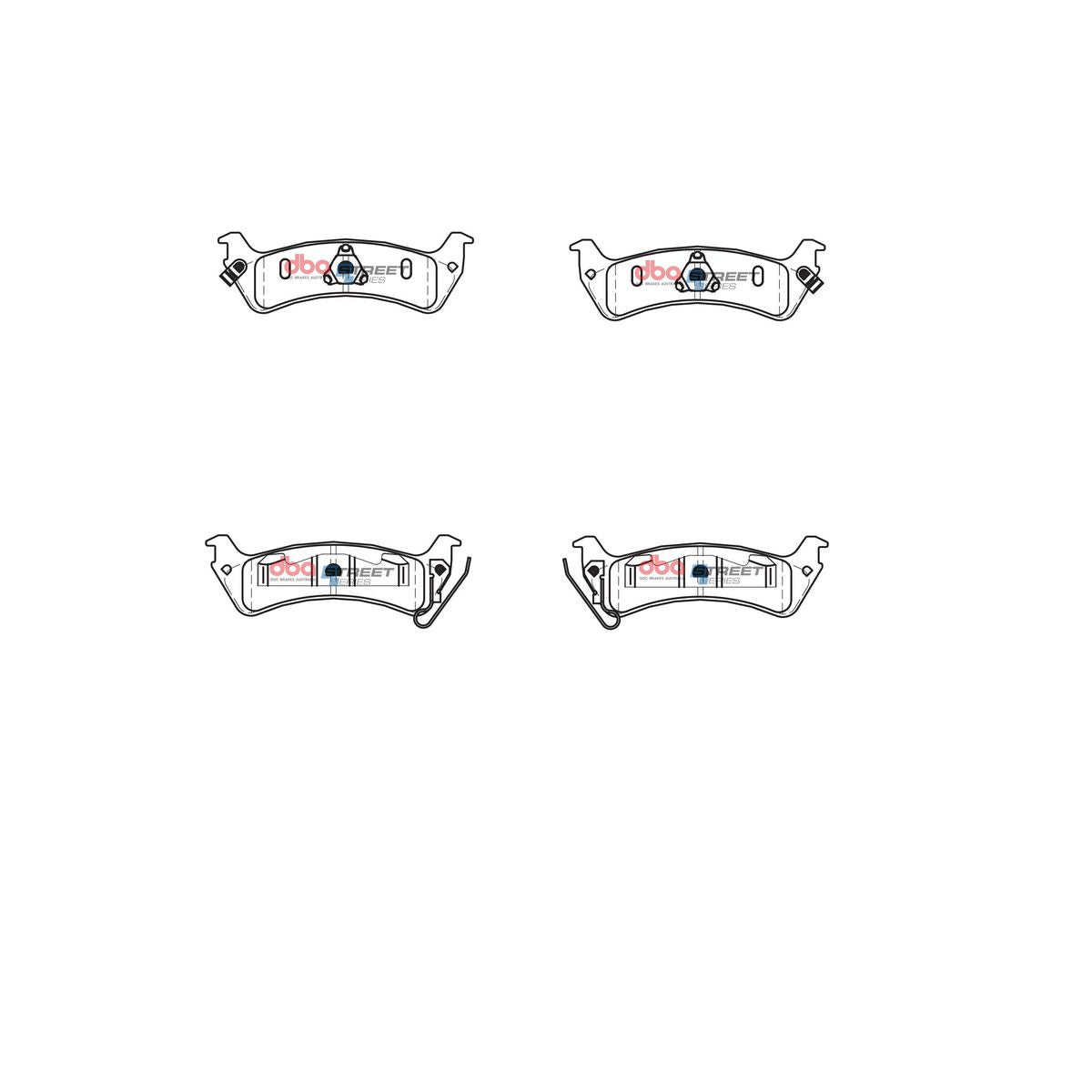 DBA Street Series Brake Pad Set Rear DB2093SS