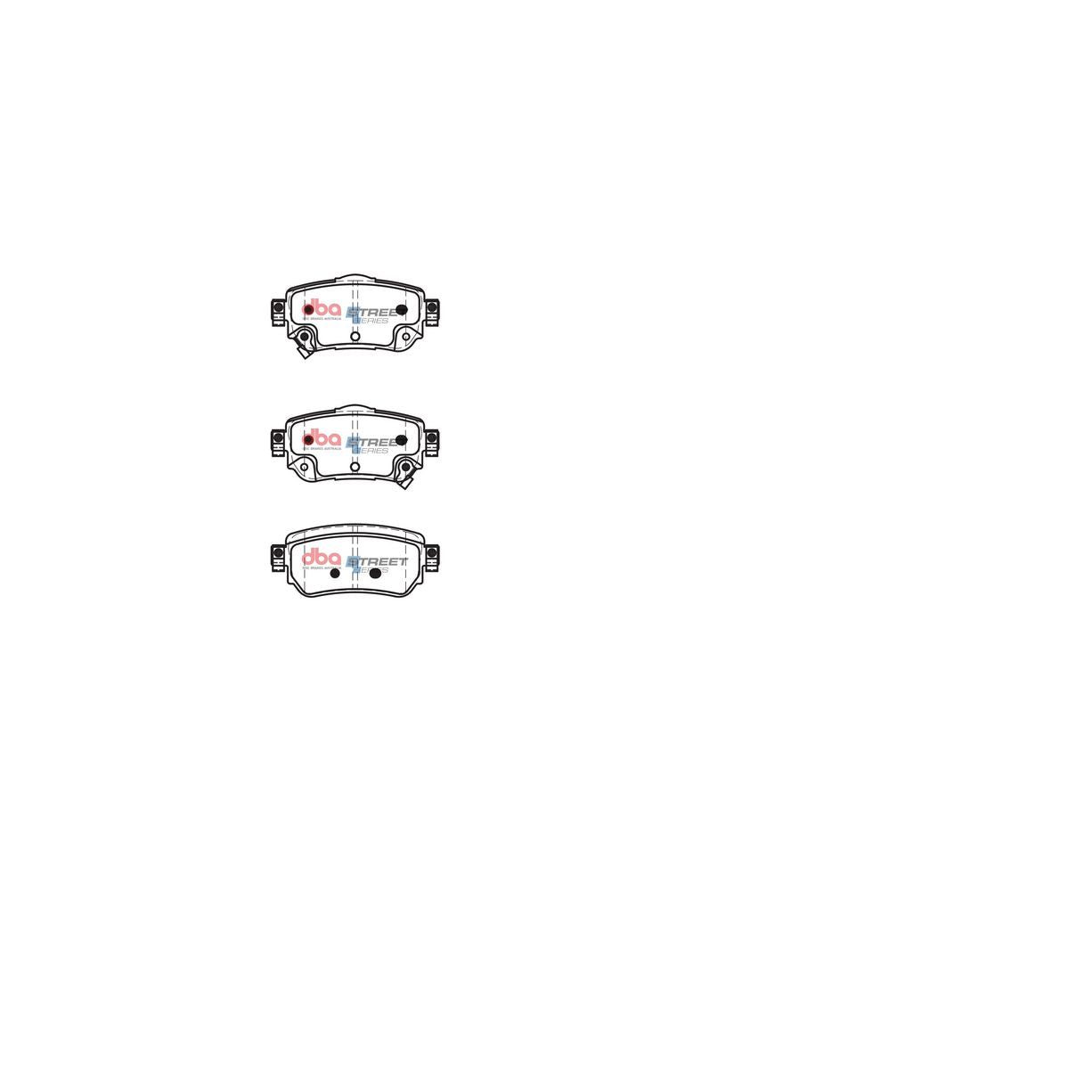 DBA Street Series Brake Pad Set Rear DB2357SS