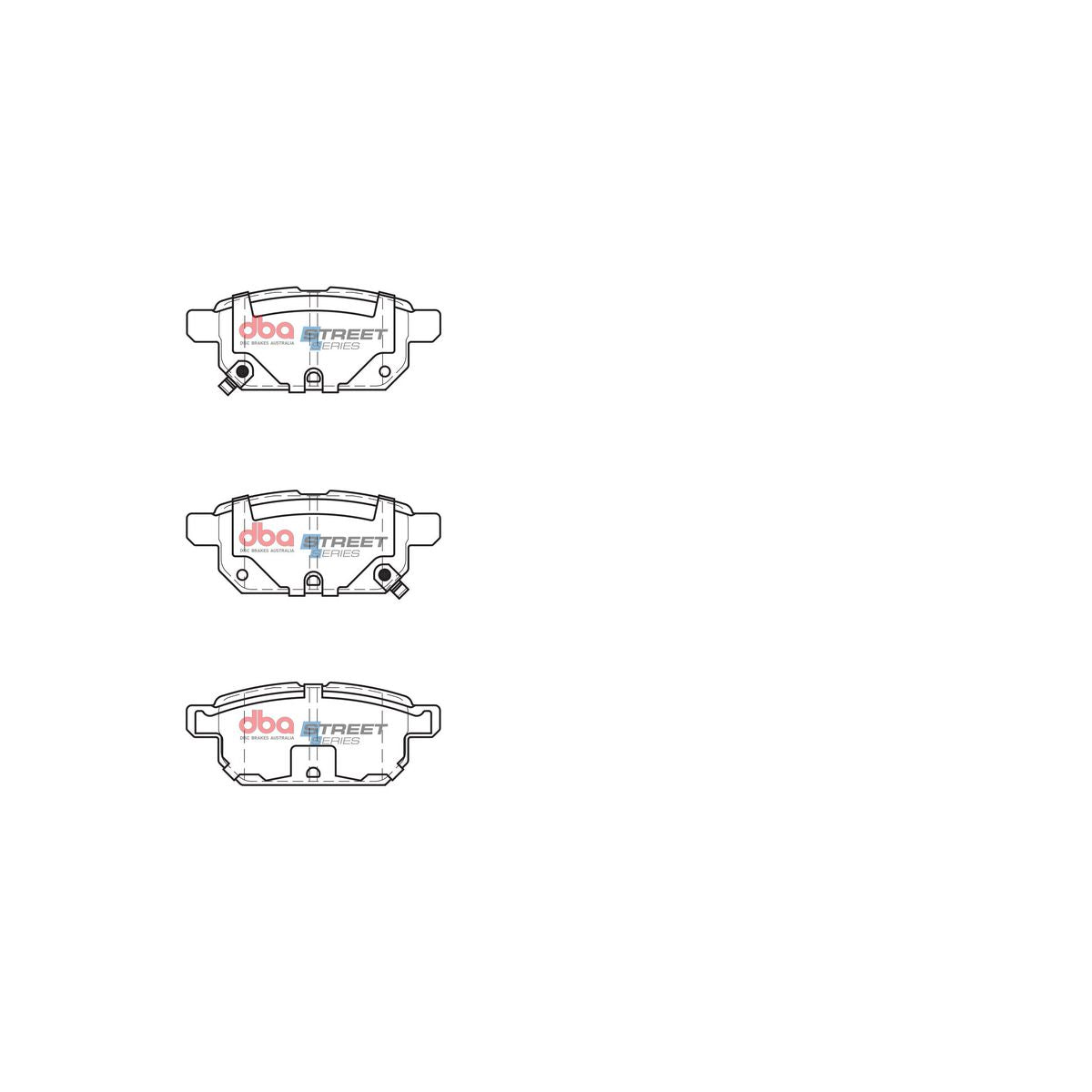 DBA Street Series Brake Pad Set Rear DB2364SS