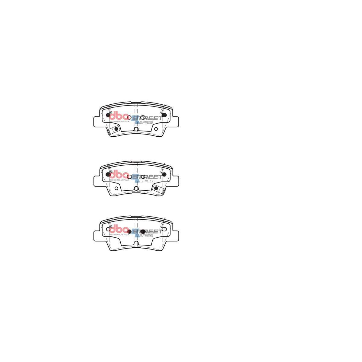 DBA Street Series Brake Pad Set Rear DB2076SS