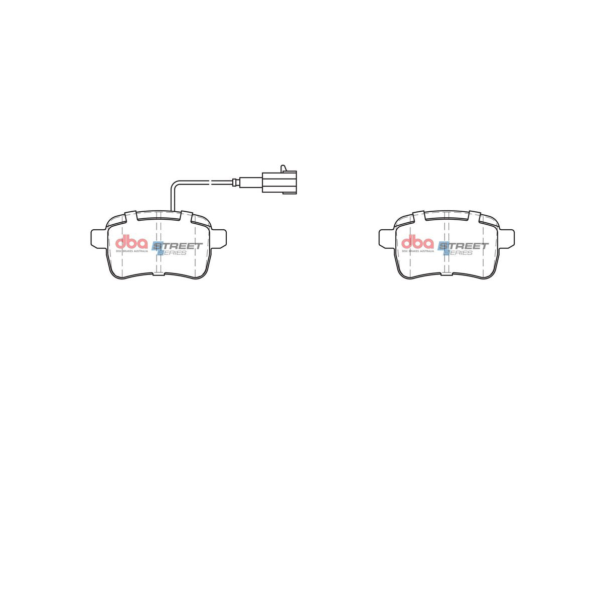 DBA Street Series Brake Pad Set Rear DB2344SS