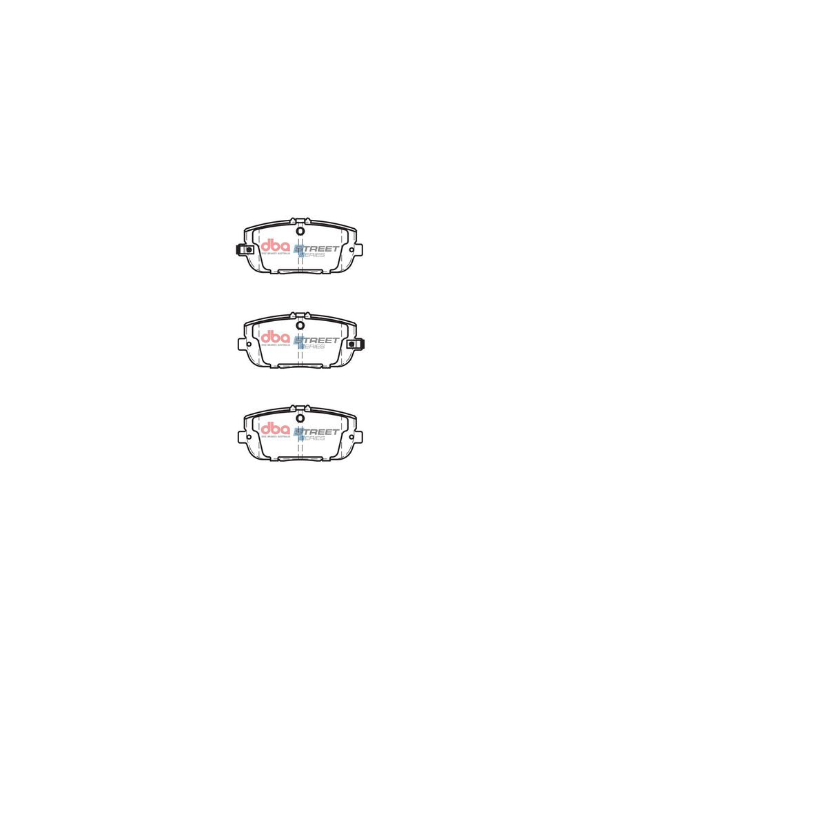 DBA Street Series Brake Pad Set Rear DB2064SS