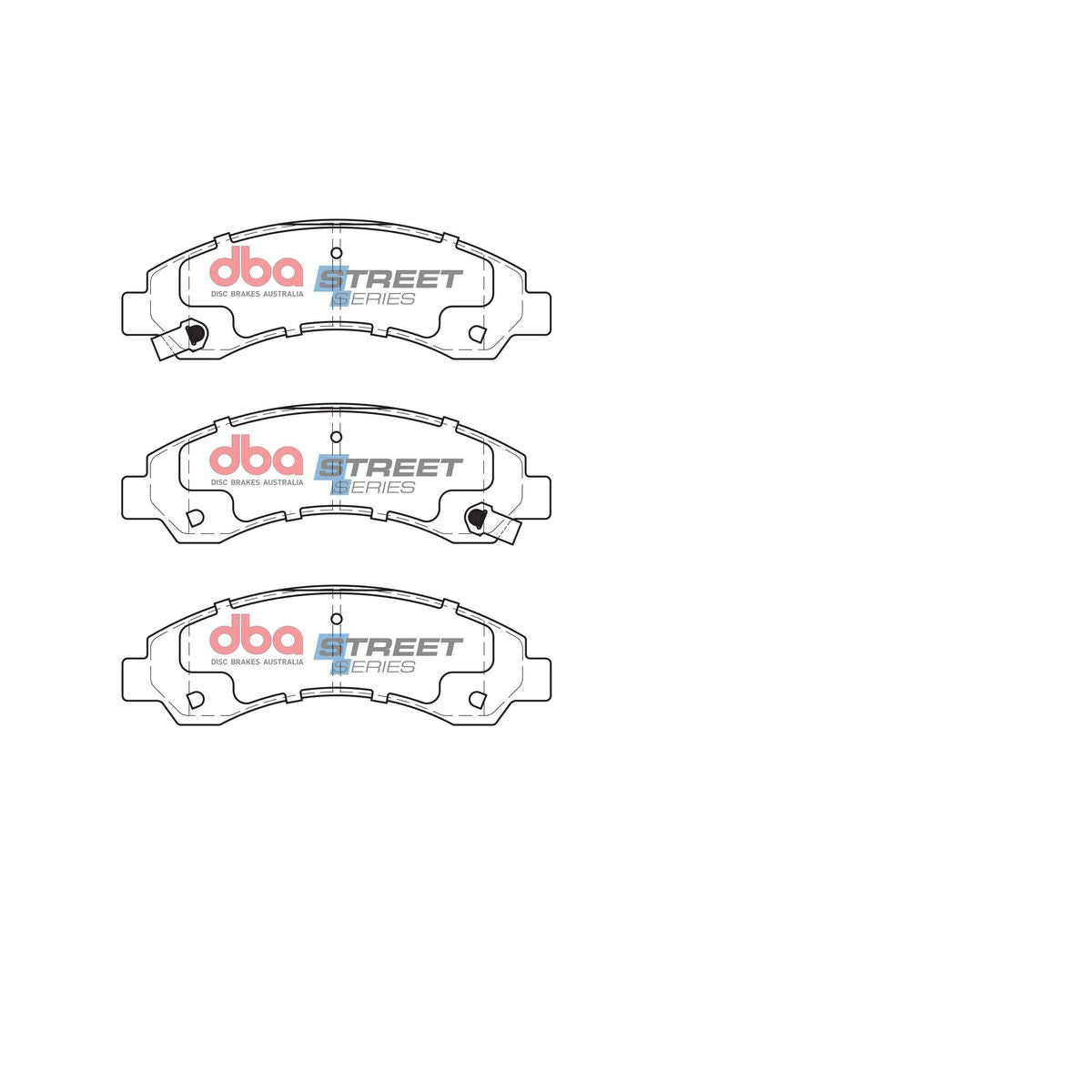 DBA Street Series Brake Pad Set Front DB2061SS