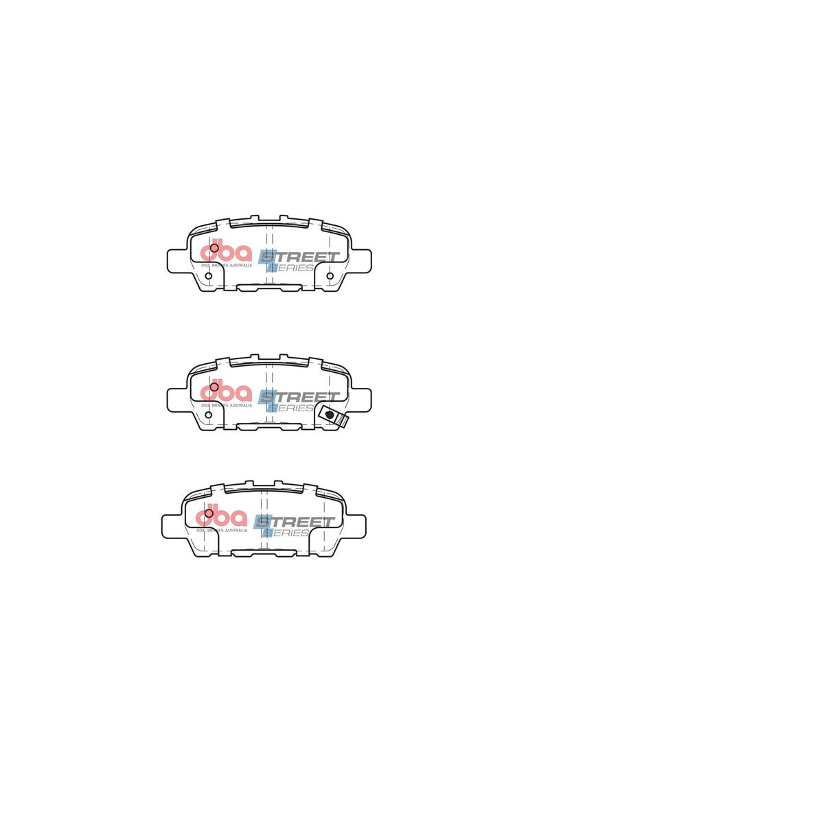 DBA Street Series Brake Pad Set Rear DB2340SS