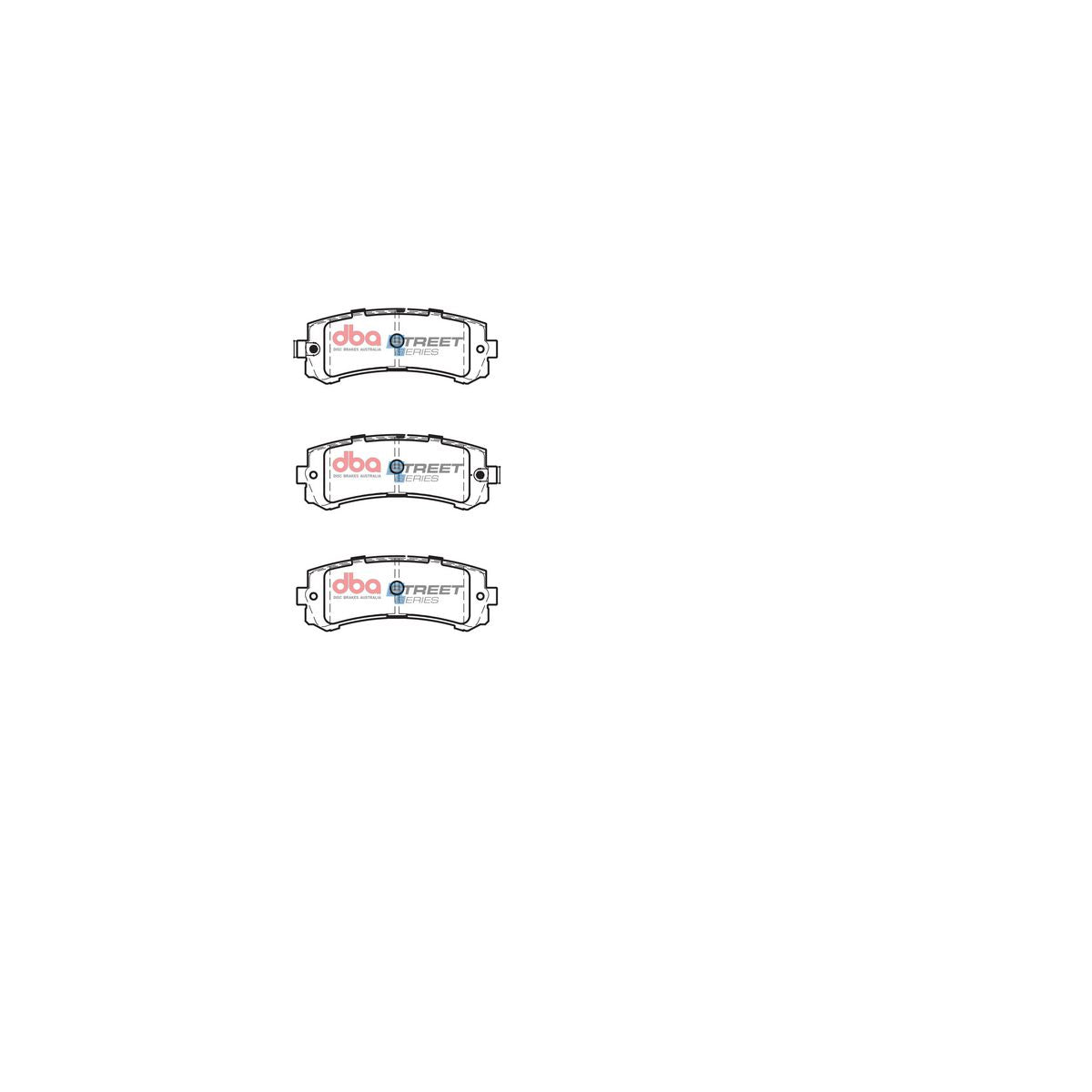 DBA Street Series Brake Pad Set Rear DB2060SS