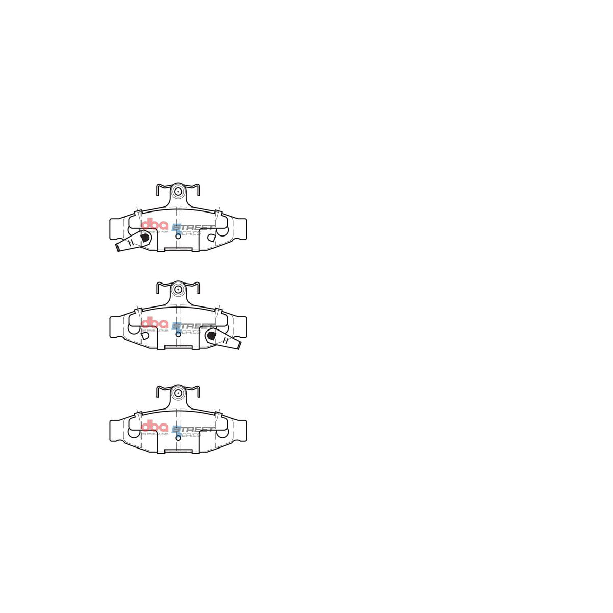 DBA Street Series Brake Pad Set Rear DB1106SS