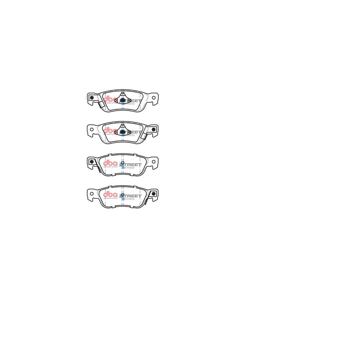 DBA Street Series Brake Pad Set Rear DB1161SS