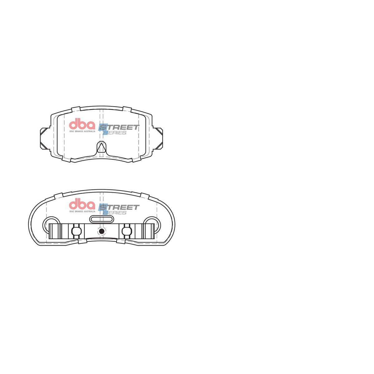 DBA Street Series Brake Pad Set Rear DB1078SS
