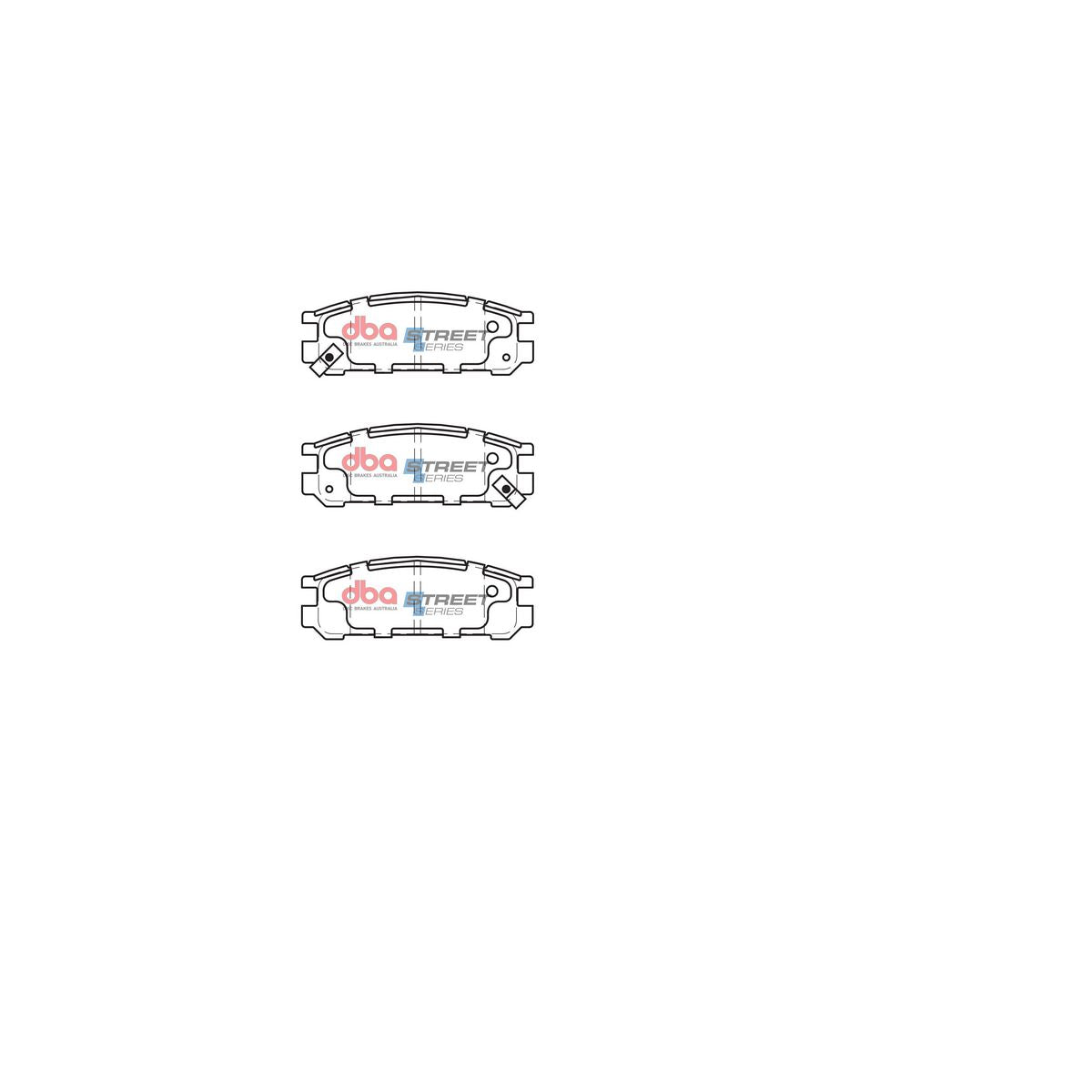 DBA Street Series Brake Pad Set Rear DB1186SS