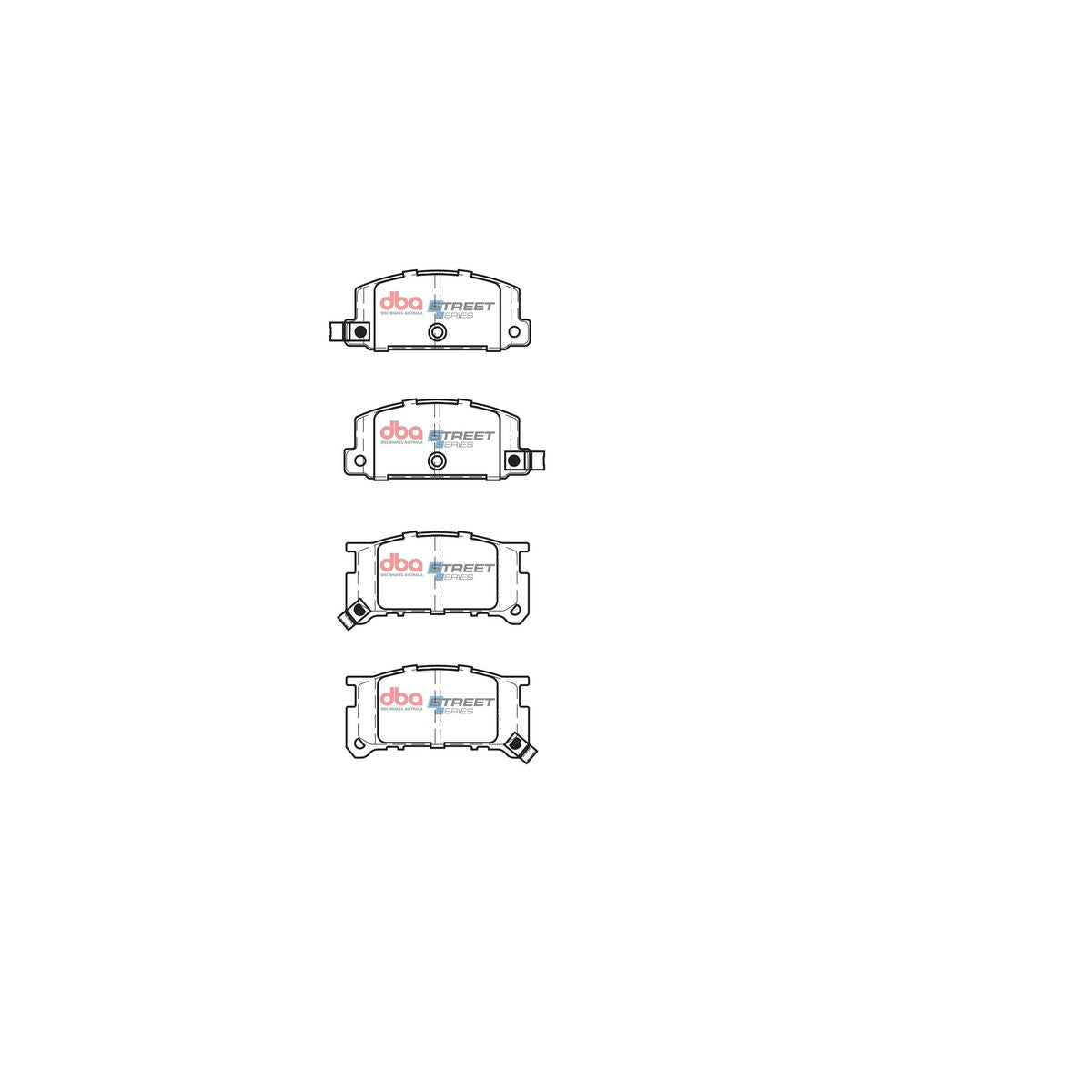 DBA Street Series Brake Pad Set Front DB426SS