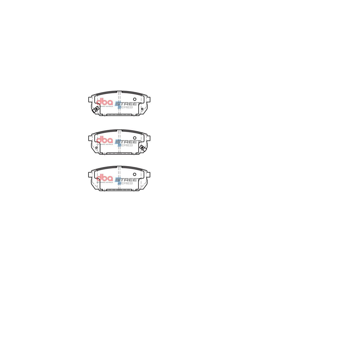 DBA Street Series Brake Pad Set Rear DB1816SS