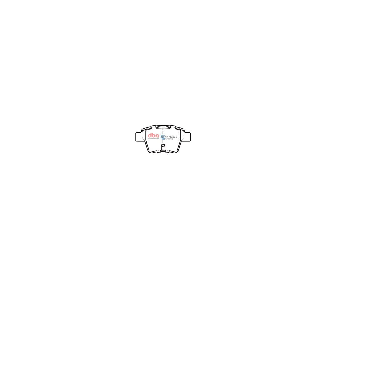 DBA Street Series Brake Pad Set Rear DB2044SS