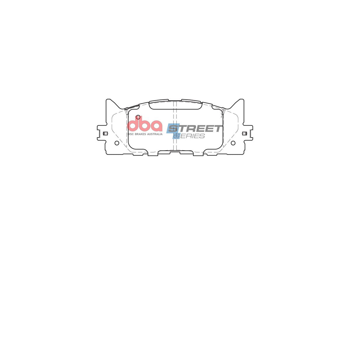 DBA Street Series Brake Pad Set Front DB1800SS