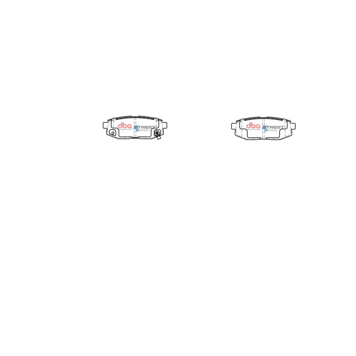 DBA Street Series Brake Pad Set Rear DB1789SS