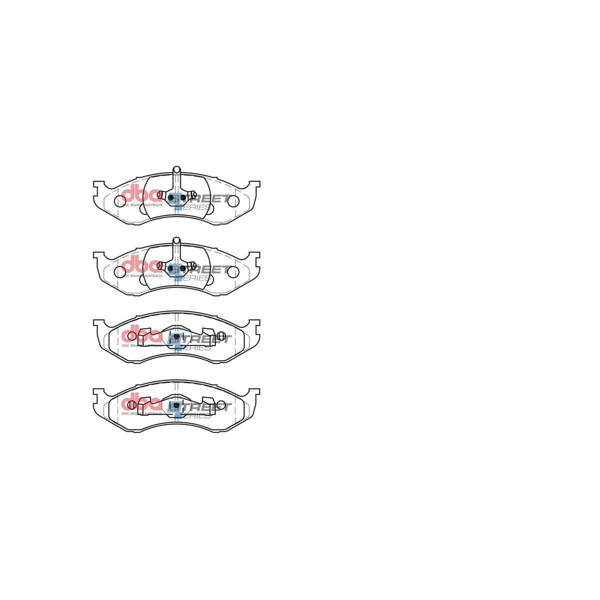 DBA Street Series Brake Pad Set Front DB1311SS