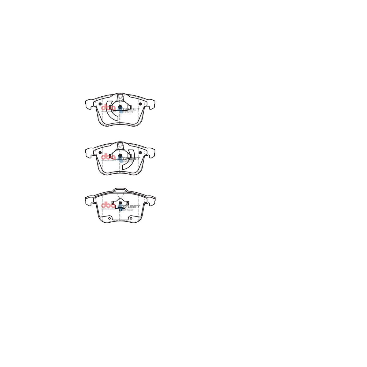 DBA Street Series Brake Pad Set Front DB1762SS