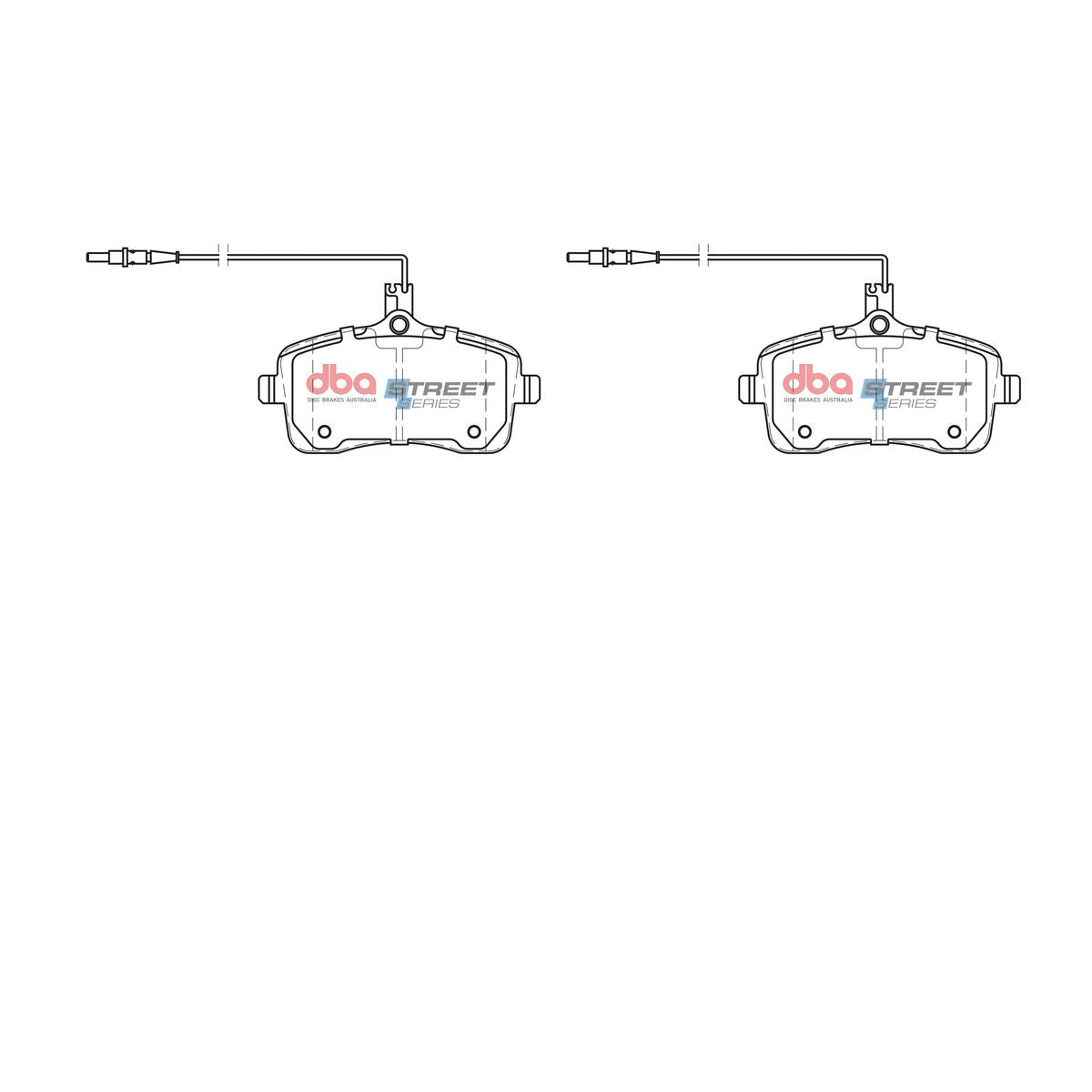 DBA Street Series Brake Pad Set Front DB2025SS