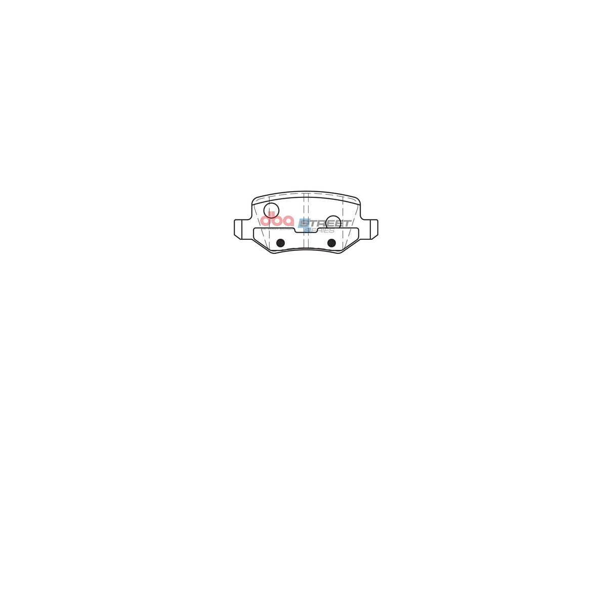 DBA Street Series Brake Pad Set Rear DB2020SS