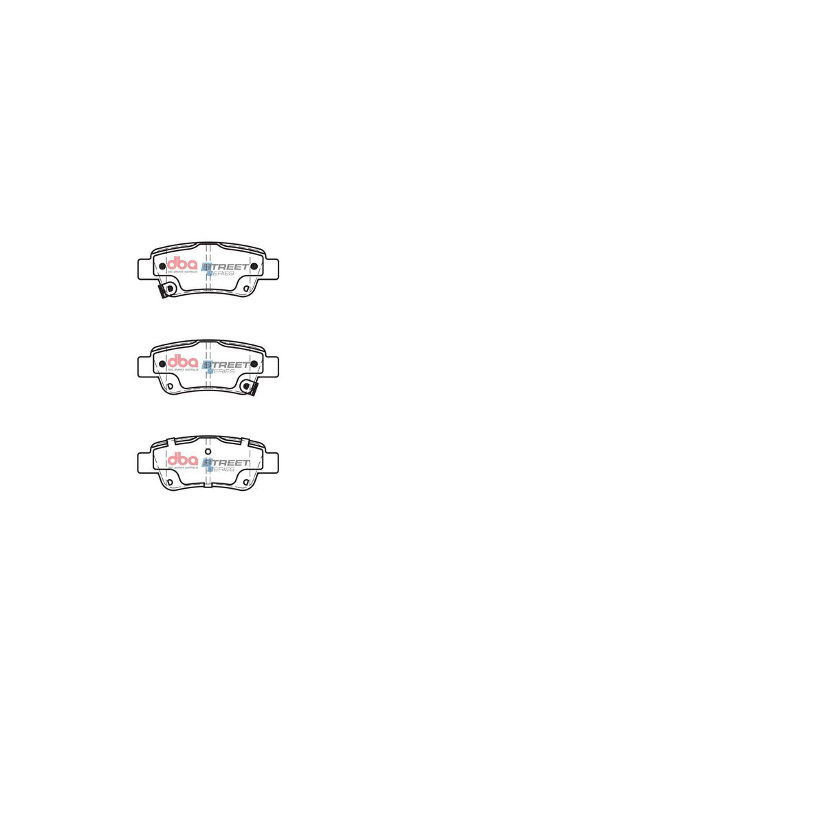 DBA Street Series Brake Pad Set Rear DB2256SS