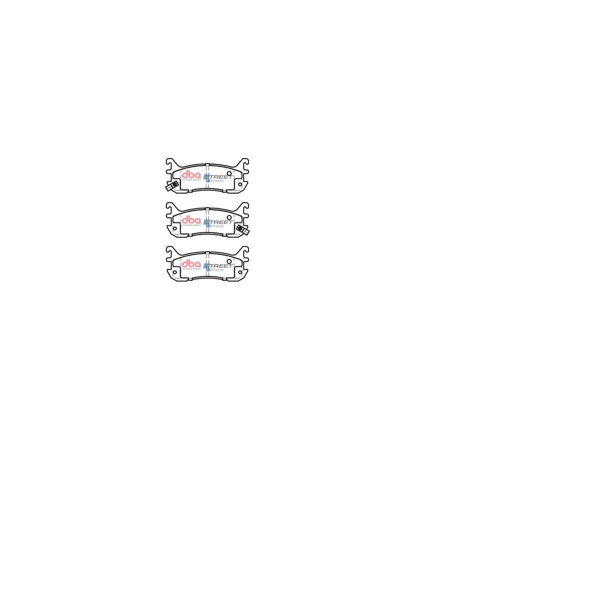 DBA Street Series Brake Pad Set Rear DB1283SS