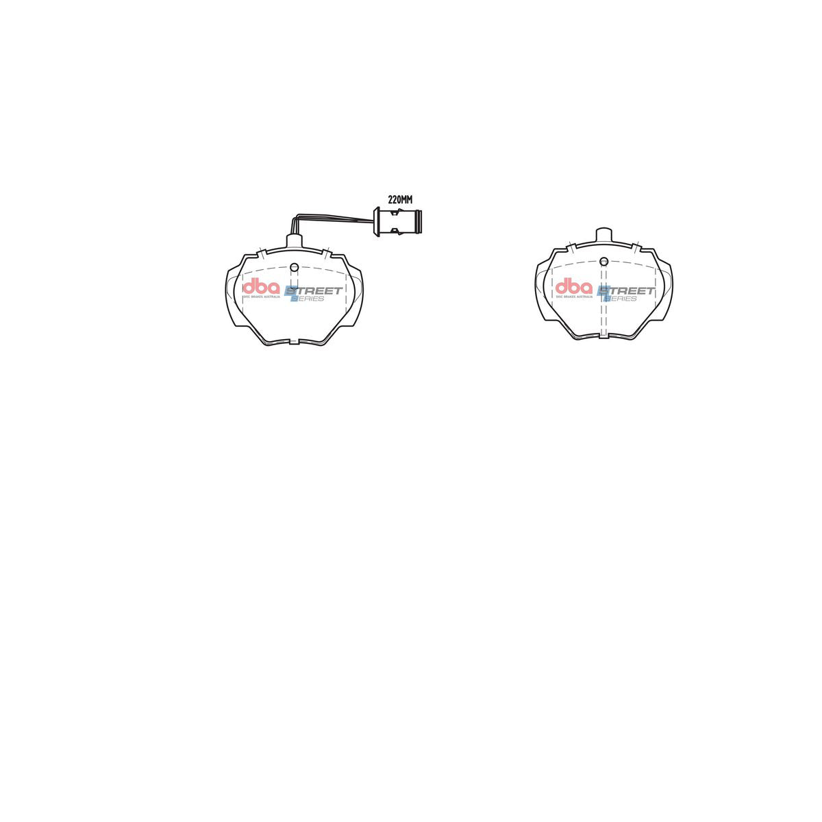 DBA Street Series Brake Pad Set Rear DB1285SS