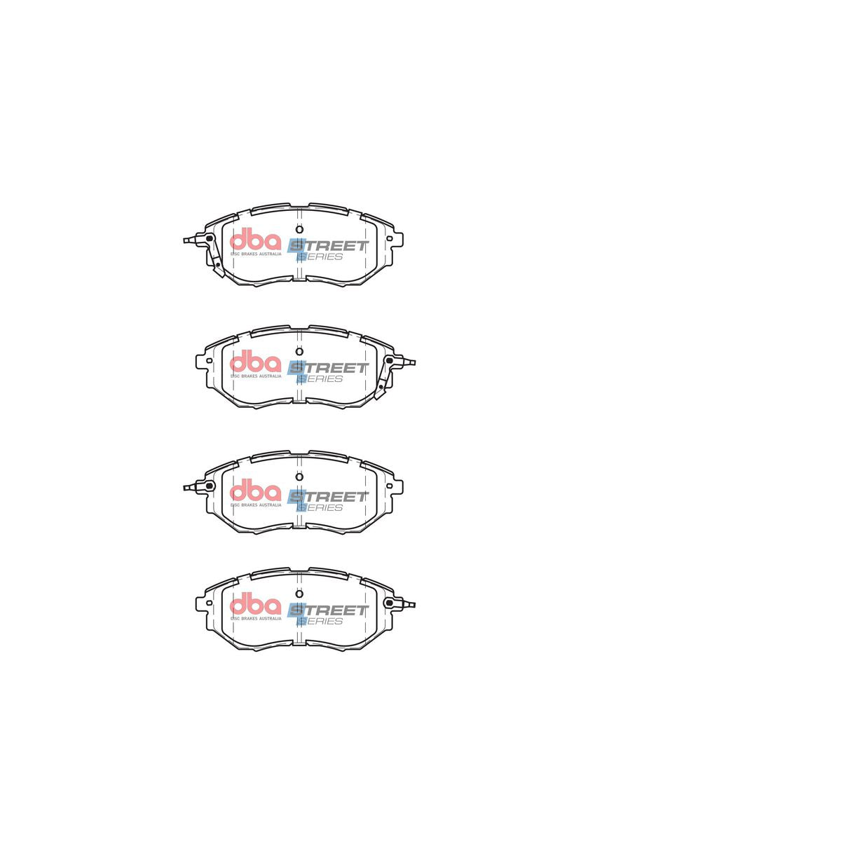 DBA Street Series Brake Pad Set Front DB1722SS