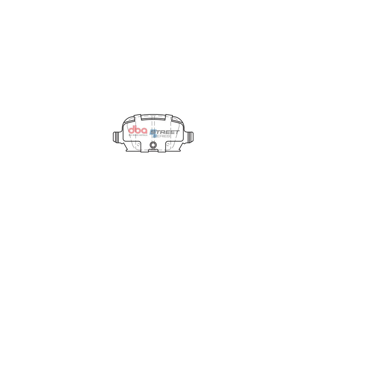 DBA Street Series Brake Pad Set Rear DB1472SS