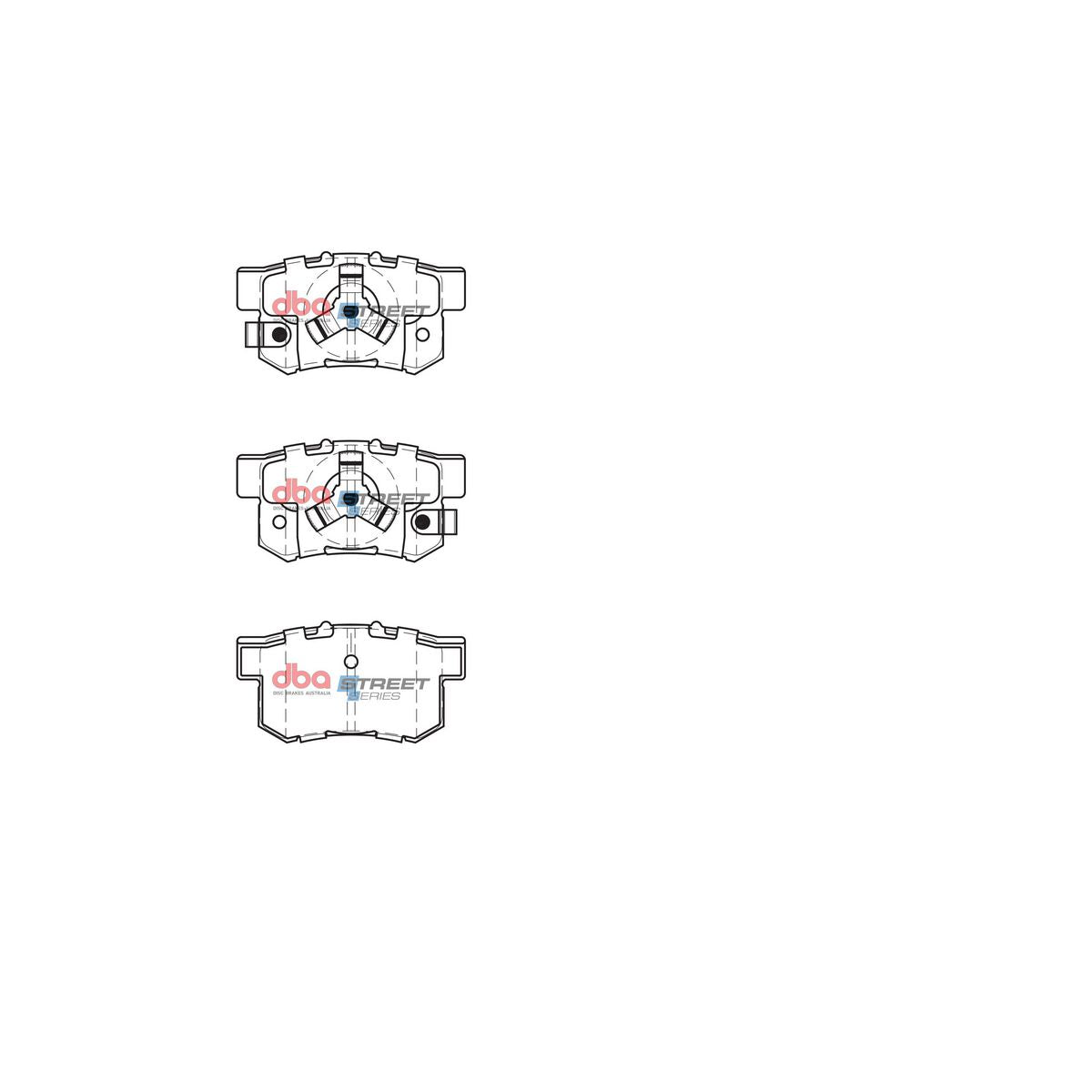 DBA Street Series Brake Pad Set Rear DB1728SS
