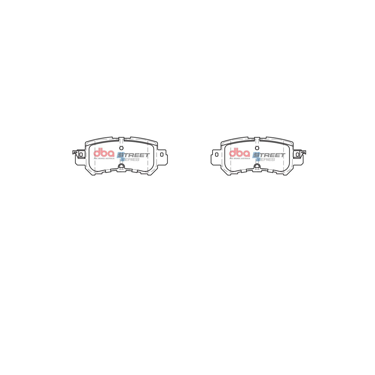 DBA Street Series Brake Pad Set Rear DB2227SS