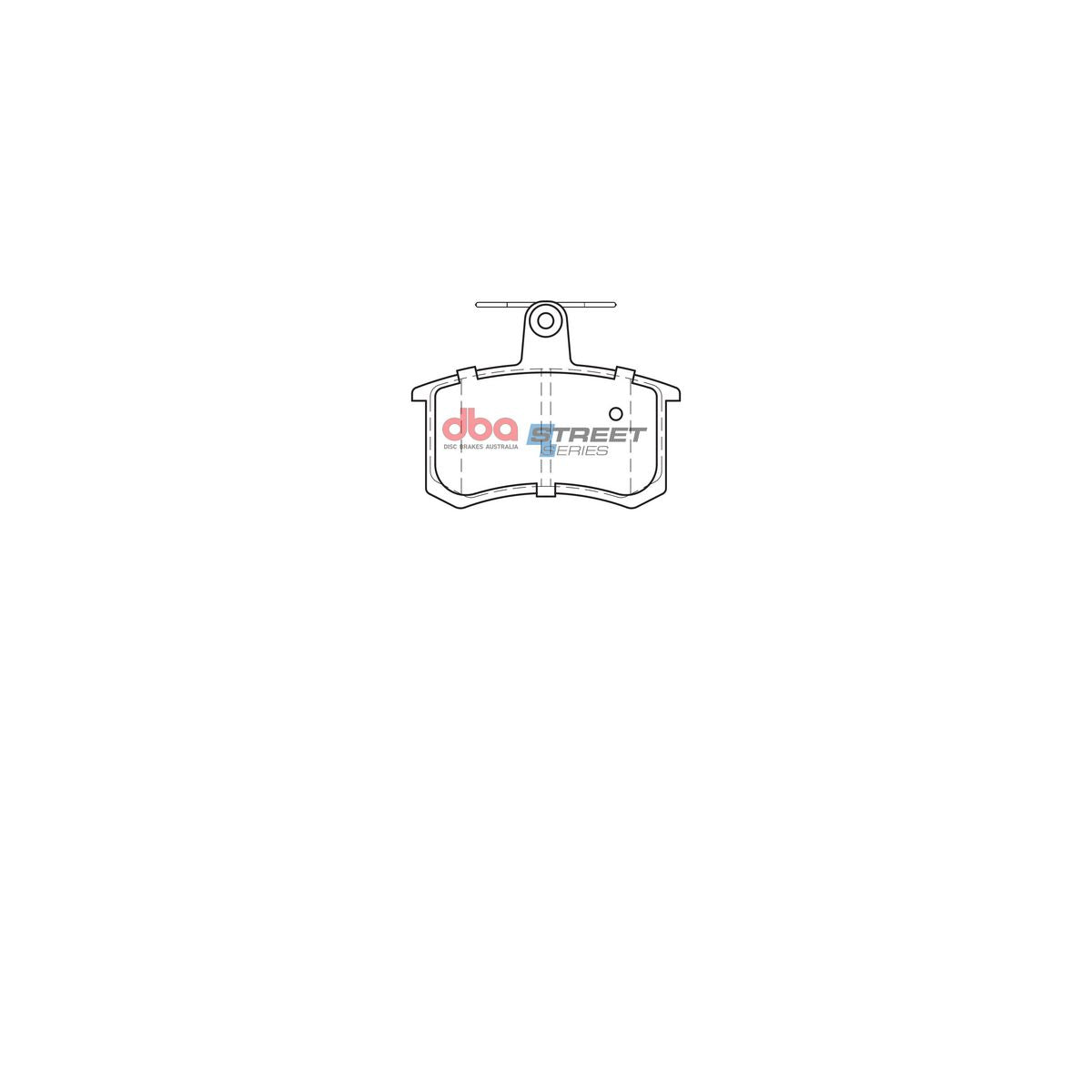 DBA Street Series Brake Pad Set Rear DB222SS