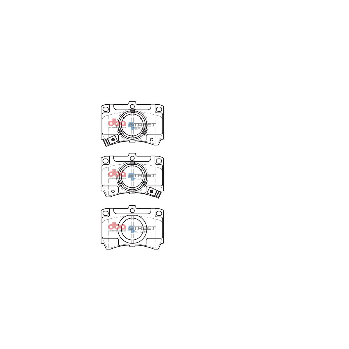 DBA Street Series Brake Pad Set Front DB406SS