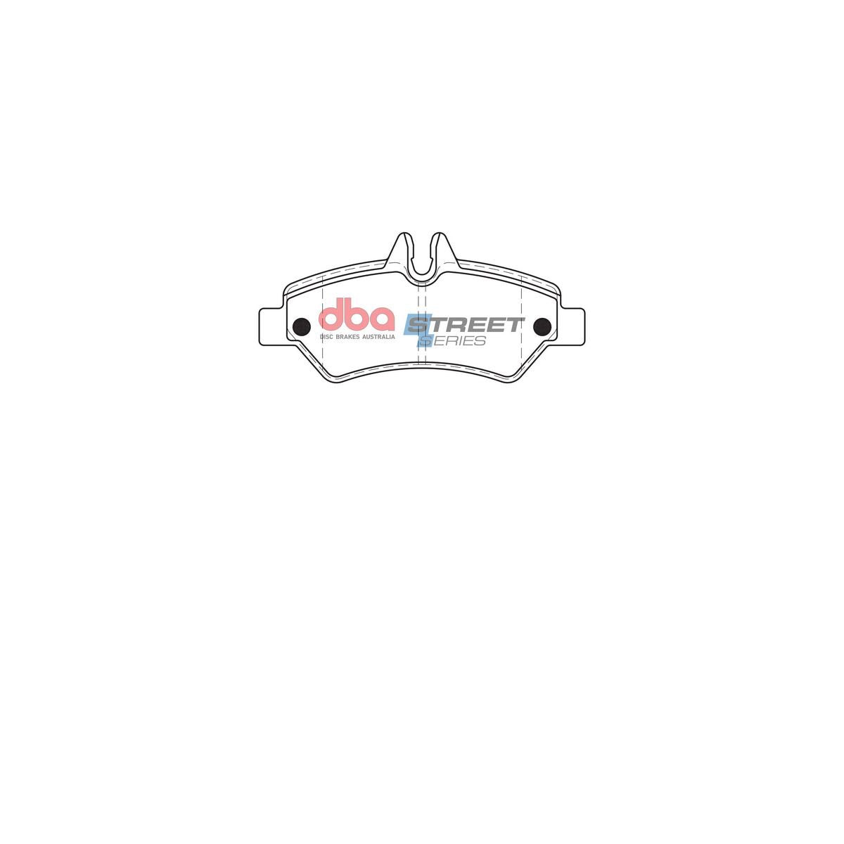 DBA Street Series Brake Pad Set Rear DB1972SS