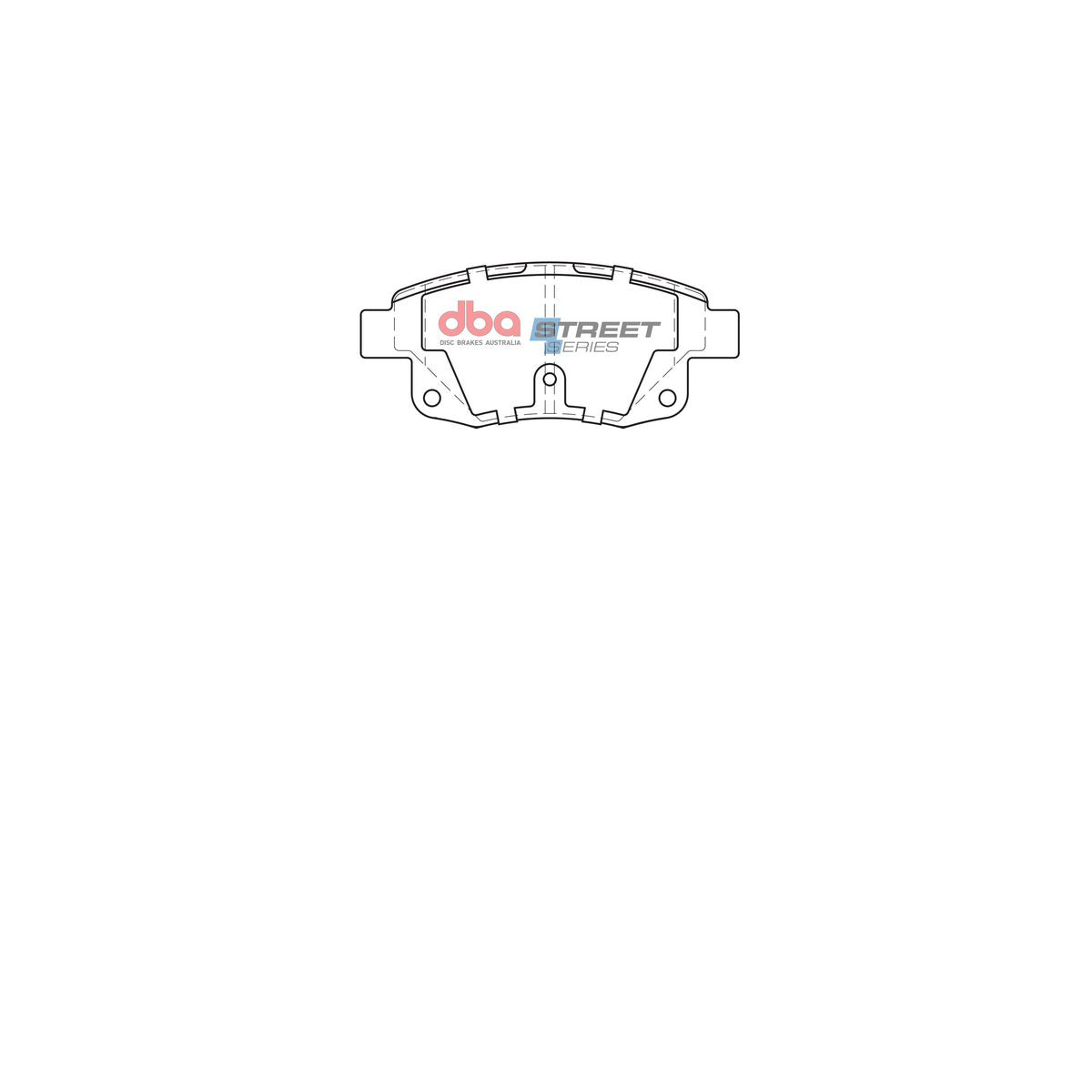 DBA Street Series Brake Pad Set Rear DB1968SS