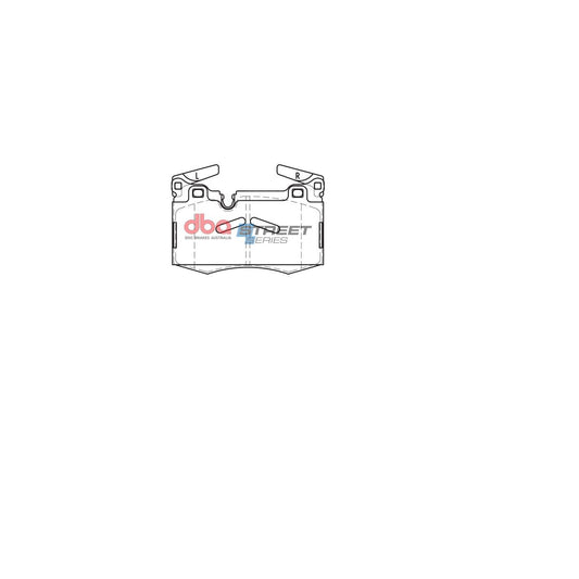 DBA Street Series Brake Pad Set Front DB2222SS