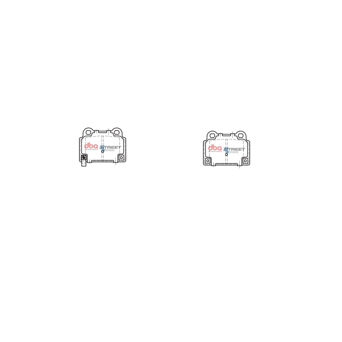 DBA Street Series Brake Pad Set Rear DB2215SS