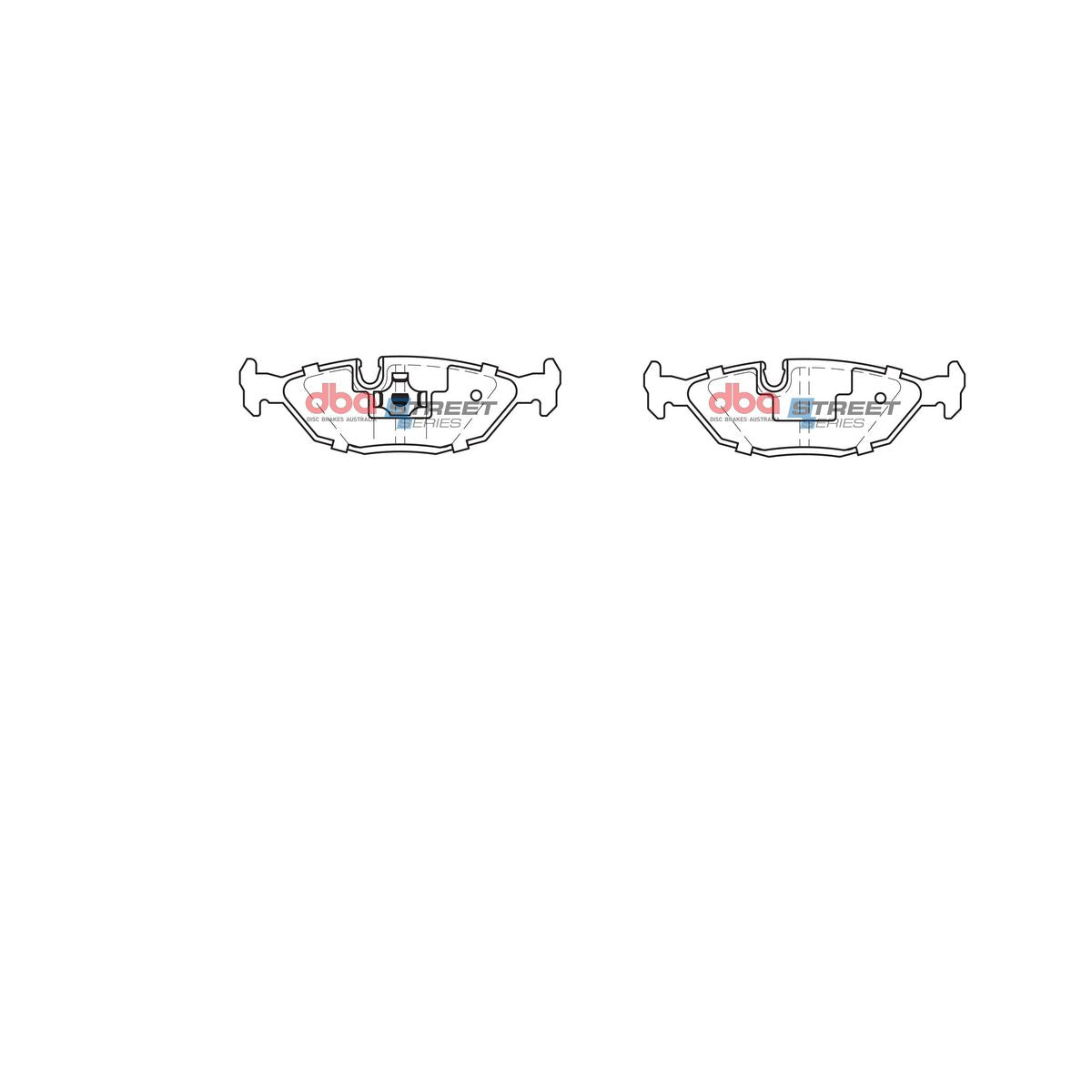 DBA Street Series Brake Pad Set Rear DB296SS