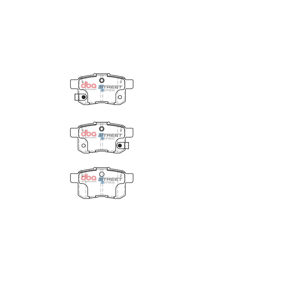 DBA Street Series Brake Pad Set Rear DB1953SS