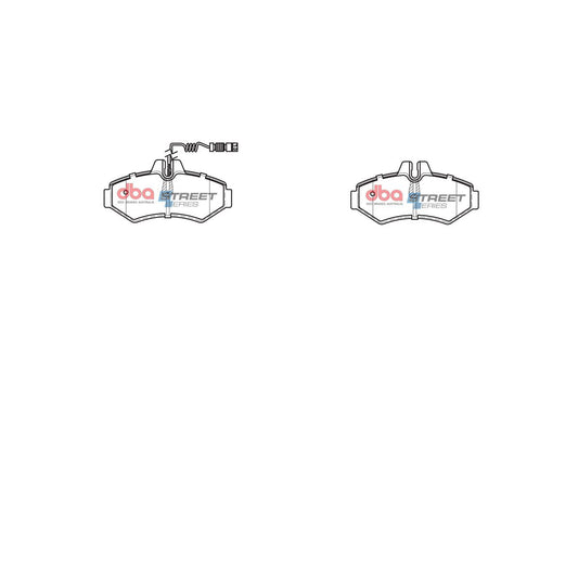DBA Street Series Brake Pad Set Rear DB1961SS
