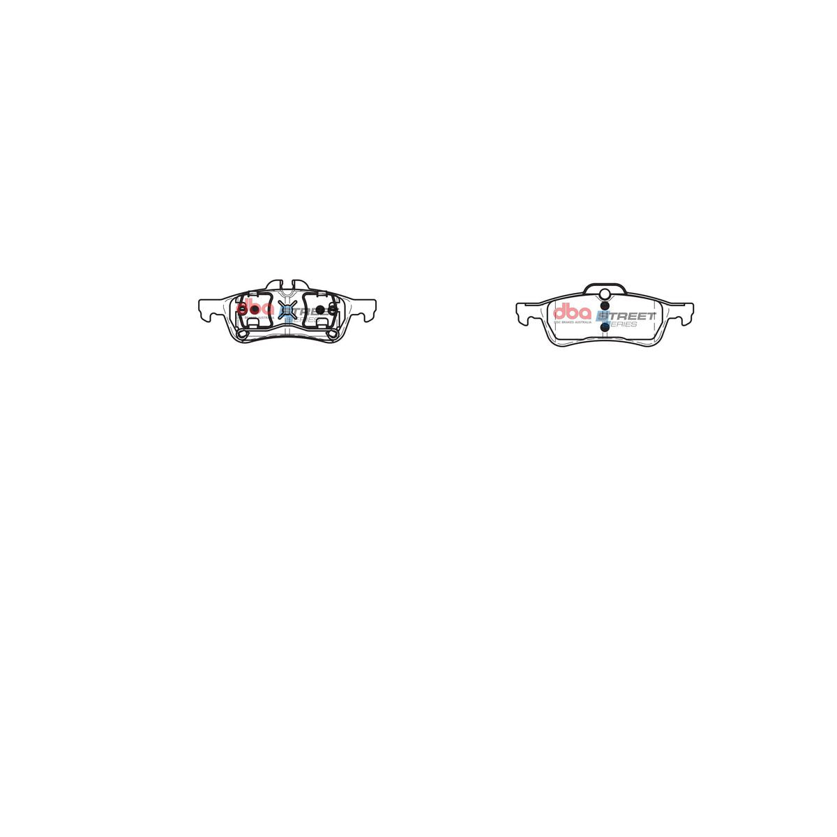 DBA Street Series Brake Pad Set Rear DB1687SS