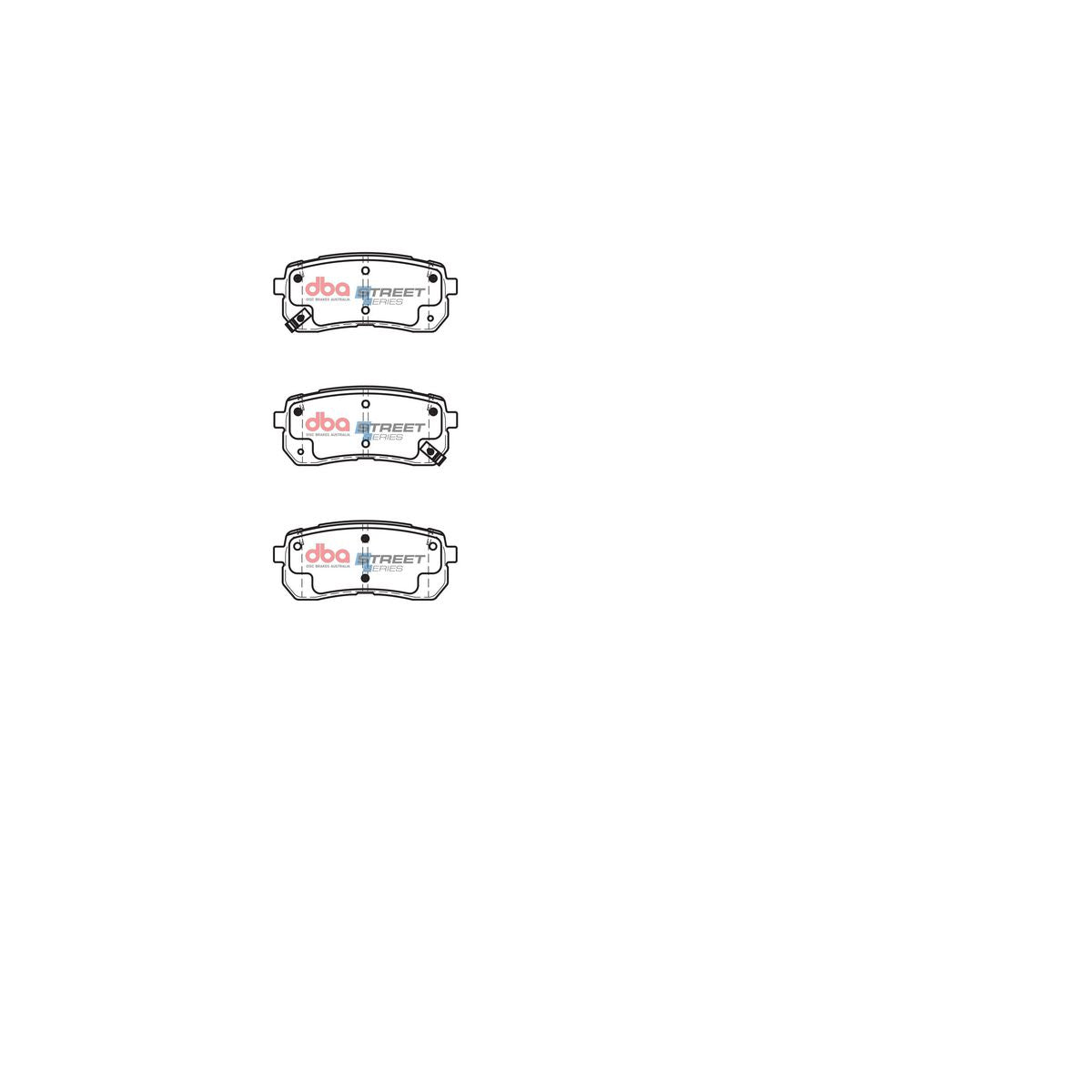 DBA Street Series Brake Pad Set Rear DB2447SS