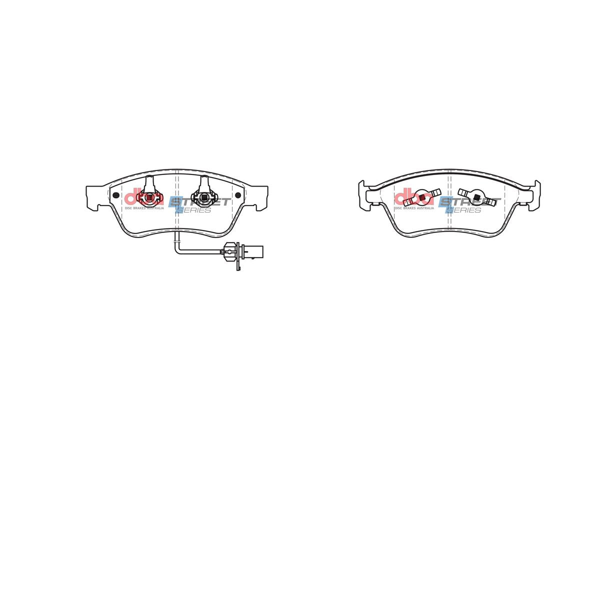 DBA Street Series Brake Pad Set Front DB2202SS
